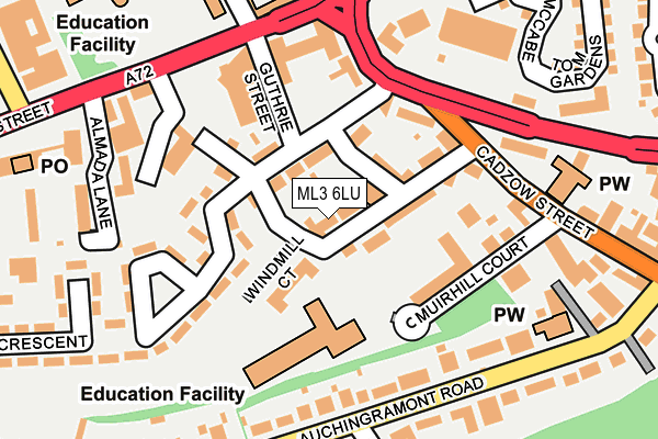 ML3 6LU map - OS OpenMap – Local (Ordnance Survey)