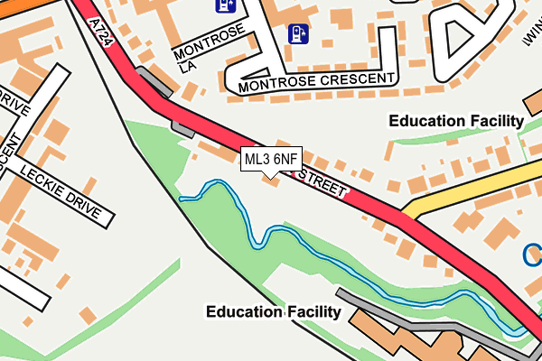 ML3 6NF map - OS OpenMap – Local (Ordnance Survey)