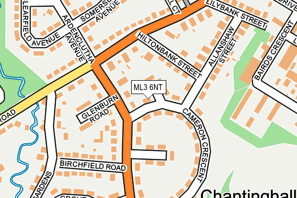 ML3 6NT map - OS OpenMap – Local (Ordnance Survey)