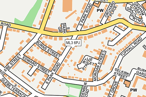 ML3 6PJ map - OS OpenMap – Local (Ordnance Survey)