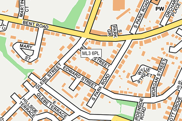 ML3 6PL map - OS OpenMap – Local (Ordnance Survey)