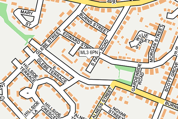 ML3 6PN map - OS OpenMap – Local (Ordnance Survey)