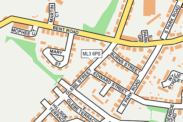 ML3 6PS map - OS OpenMap – Local (Ordnance Survey)