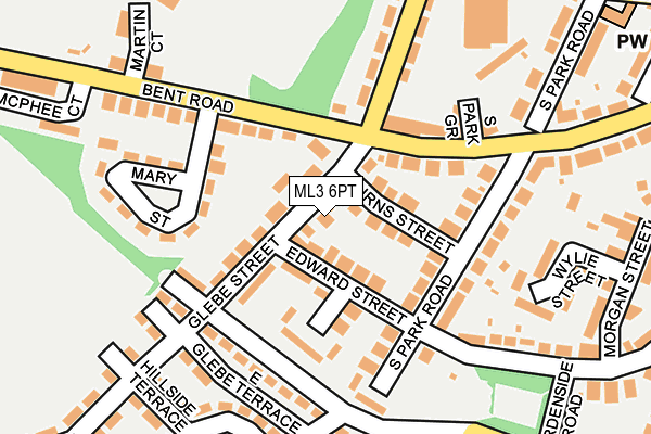 ML3 6PT map - OS OpenMap – Local (Ordnance Survey)