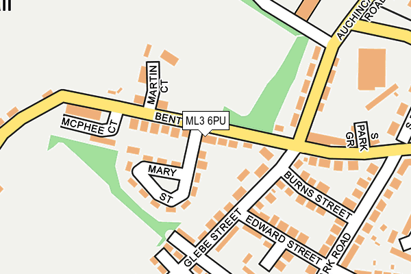 ML3 6PU map - OS OpenMap – Local (Ordnance Survey)