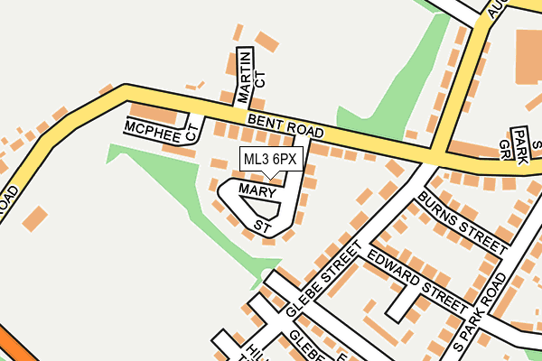 ML3 6PX map - OS OpenMap – Local (Ordnance Survey)