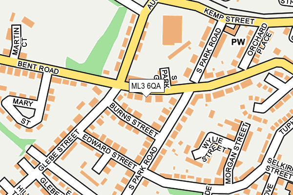 ML3 6QA map - OS OpenMap – Local (Ordnance Survey)