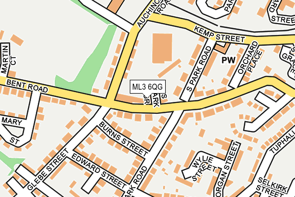 ML3 6QG map - OS OpenMap – Local (Ordnance Survey)
