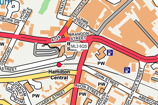 ML3 6QS map - OS OpenMap – Local (Ordnance Survey)