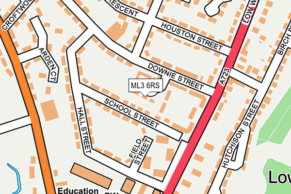 ML3 6RS map - OS OpenMap – Local (Ordnance Survey)