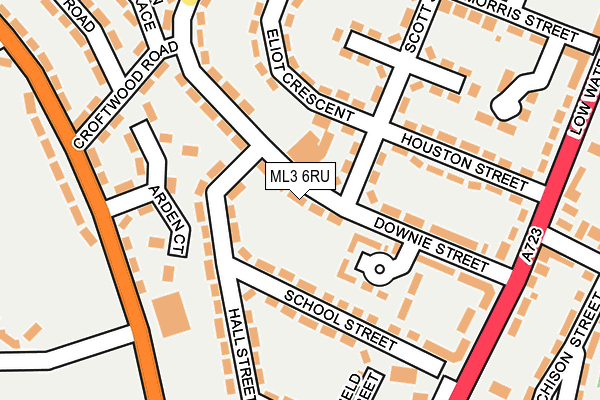 ML3 6RU map - OS OpenMap – Local (Ordnance Survey)