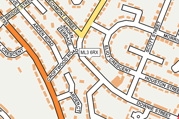 ML3 6RX map - OS OpenMap – Local (Ordnance Survey)
