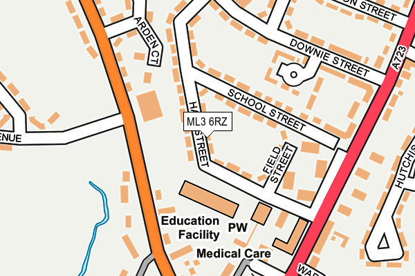 ML3 6RZ map - OS OpenMap – Local (Ordnance Survey)