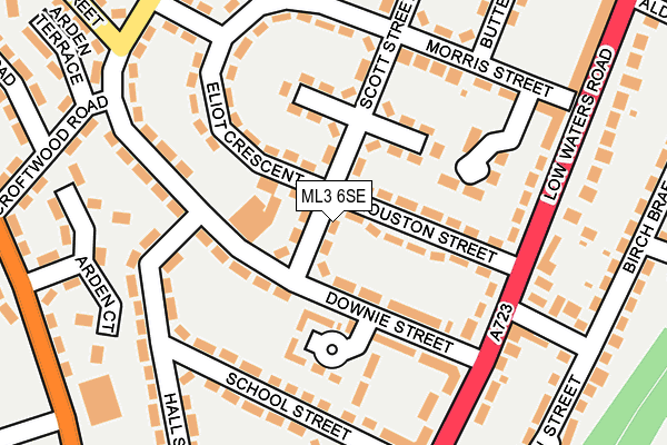 ML3 6SE map - OS OpenMap – Local (Ordnance Survey)