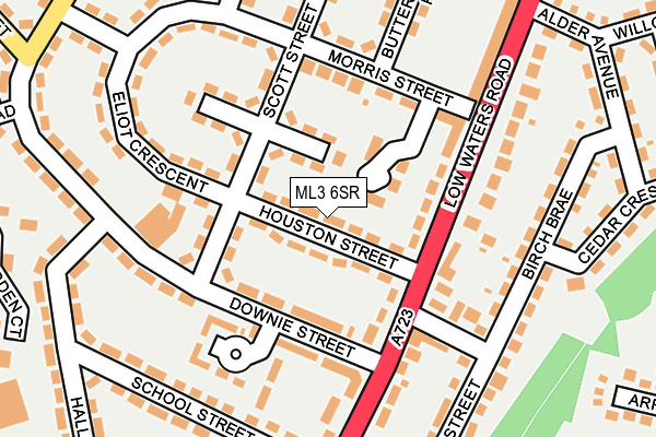 ML3 6SR map - OS OpenMap – Local (Ordnance Survey)