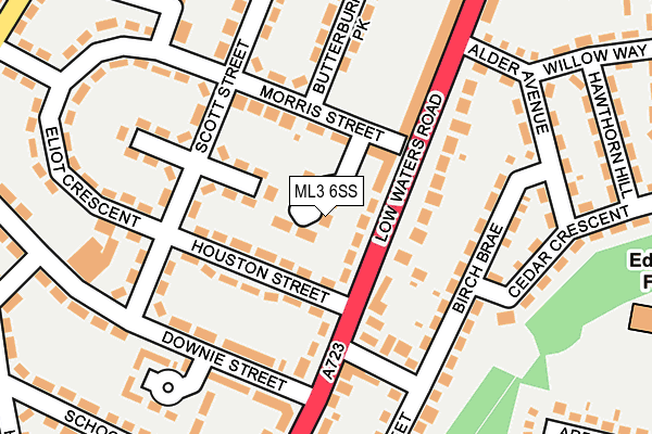 ML3 6SS map - OS OpenMap – Local (Ordnance Survey)