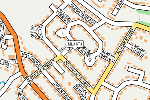 ML3 6TJ map - OS OpenMap – Local (Ordnance Survey)