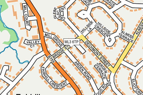 ML3 6TP map - OS OpenMap – Local (Ordnance Survey)
