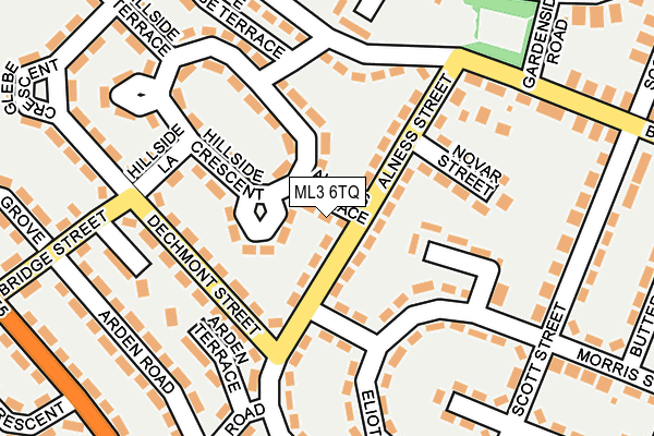 ML3 6TQ map - OS OpenMap – Local (Ordnance Survey)