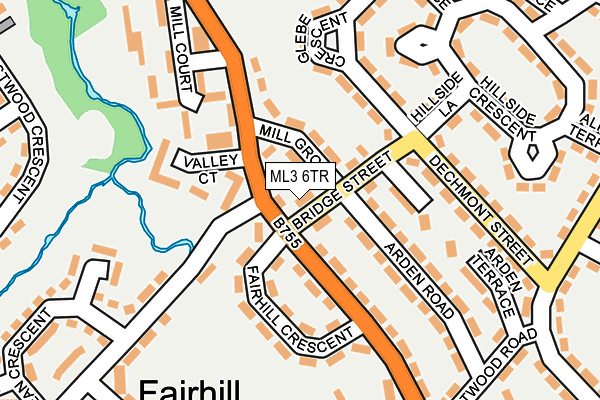 ML3 6TR map - OS OpenMap – Local (Ordnance Survey)