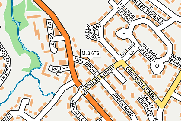 ML3 6TS map - OS OpenMap – Local (Ordnance Survey)