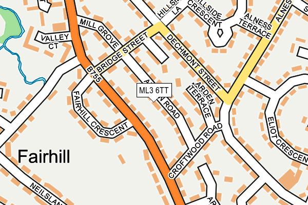 ML3 6TT map - OS OpenMap – Local (Ordnance Survey)