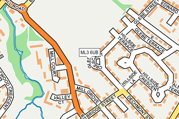 ML3 6UB map - OS OpenMap – Local (Ordnance Survey)