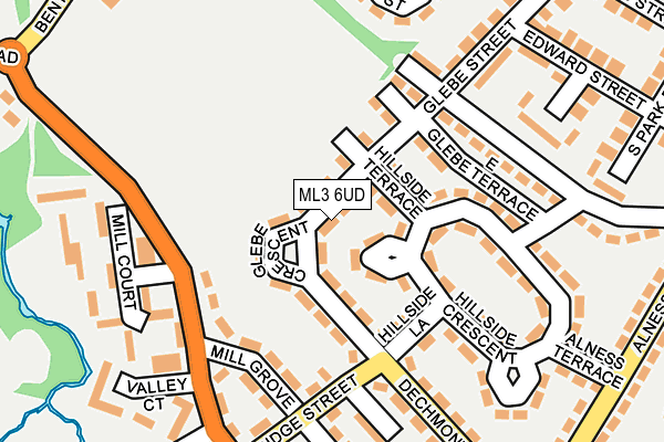 ML3 6UD map - OS OpenMap – Local (Ordnance Survey)