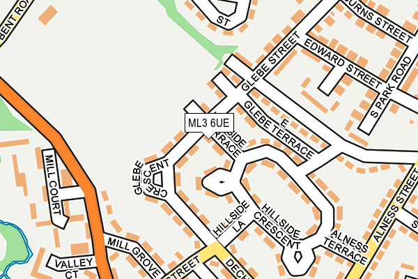 ML3 6UE map - OS OpenMap – Local (Ordnance Survey)