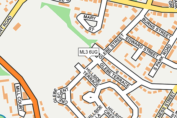 ML3 6UG map - OS OpenMap – Local (Ordnance Survey)