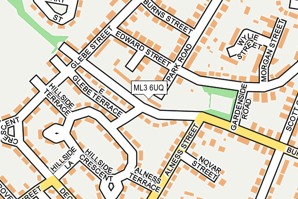 ML3 6UQ map - OS OpenMap – Local (Ordnance Survey)