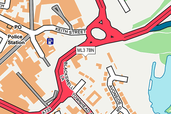 ML3 7BN map - OS OpenMap – Local (Ordnance Survey)