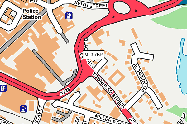 ML3 7BP map - OS OpenMap – Local (Ordnance Survey)