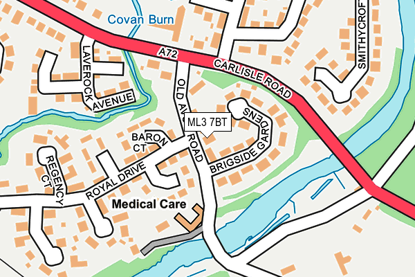 ML3 7BT map - OS OpenMap – Local (Ordnance Survey)