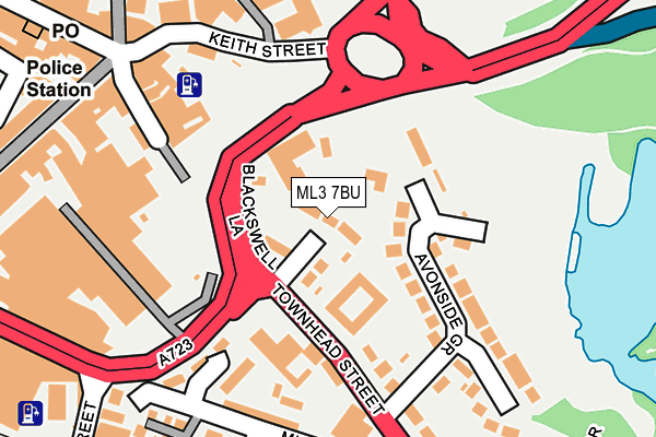 ML3 7BU map - OS OpenMap – Local (Ordnance Survey)