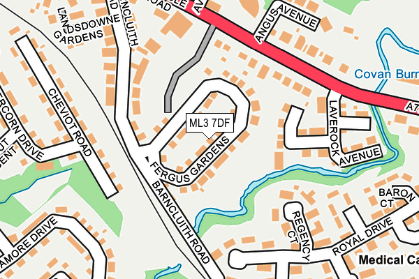ML3 7DF map - OS OpenMap – Local (Ordnance Survey)