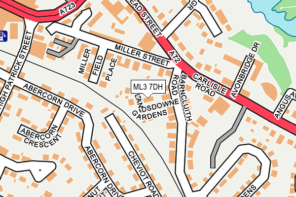 ML3 7DH map - OS OpenMap – Local (Ordnance Survey)