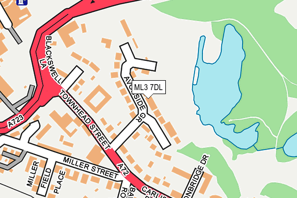 ML3 7DL map - OS OpenMap – Local (Ordnance Survey)