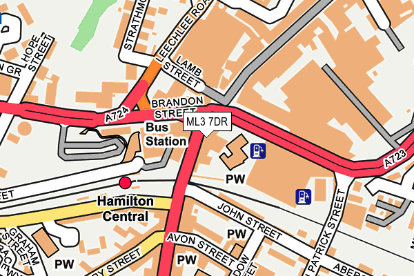 ML3 7DR map - OS OpenMap – Local (Ordnance Survey)