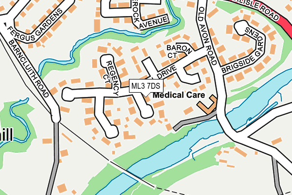 ML3 7DS map - OS OpenMap – Local (Ordnance Survey)