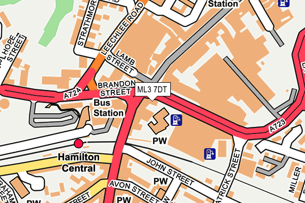 ML3 7DT map - OS OpenMap – Local (Ordnance Survey)