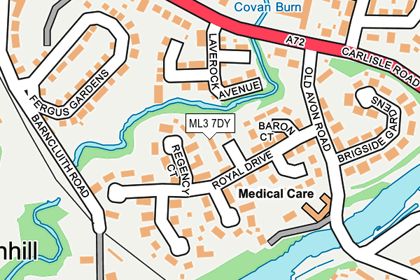 ML3 7DY map - OS OpenMap – Local (Ordnance Survey)