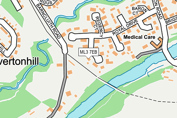 ML3 7EB map - OS OpenMap – Local (Ordnance Survey)