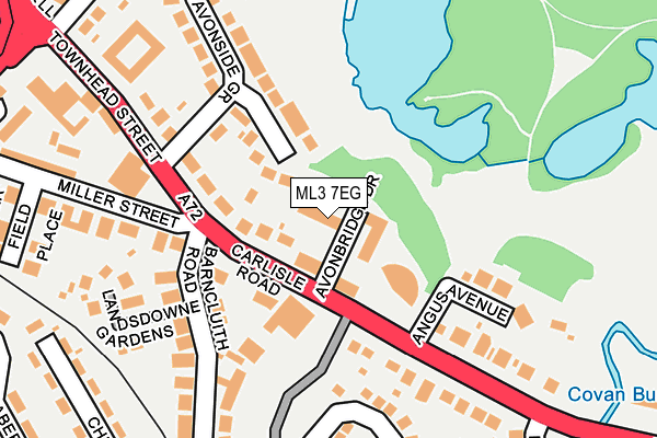 ML3 7EG map - OS OpenMap – Local (Ordnance Survey)