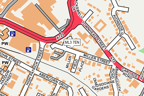ML3 7EN map - OS OpenMap – Local (Ordnance Survey)