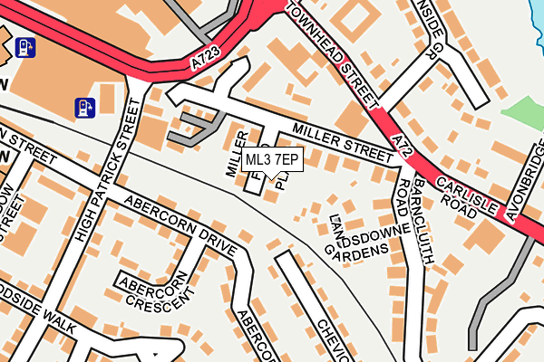 ML3 7EP map - OS OpenMap – Local (Ordnance Survey)