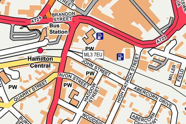 ML3 7EU map - OS OpenMap – Local (Ordnance Survey)