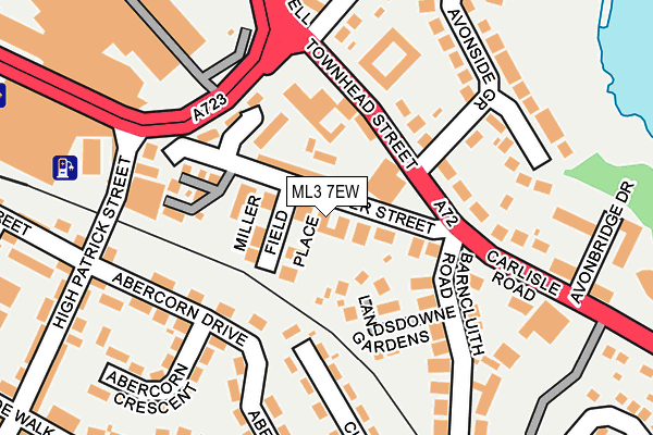 ML3 7EW map - OS OpenMap – Local (Ordnance Survey)