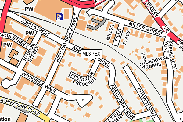 ML3 7EX map - OS OpenMap – Local (Ordnance Survey)