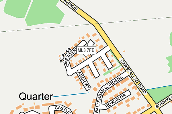 ML3 7FE map - OS OpenMap – Local (Ordnance Survey)